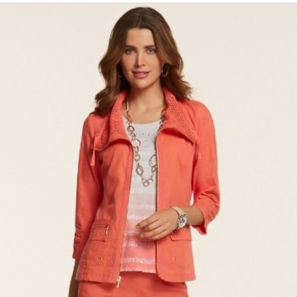 Zenergy Chicos Coral Mesh Poplin Jacket